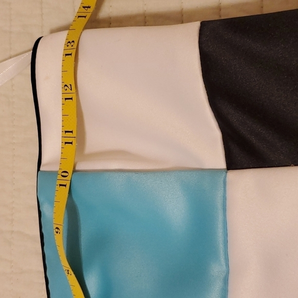 Jessica McClintock for Gunne Sax Vintage color block strapless maxi gown size 1 - Picture 10 of 14